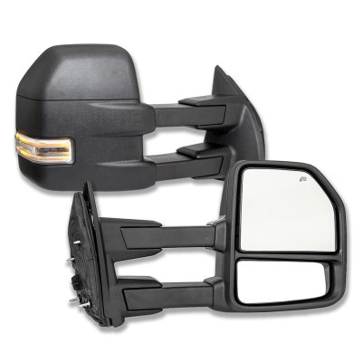 Towing Mirrors for 1999-2007 Ford F250 F350 F450 F550 Super Duty Power Heated 