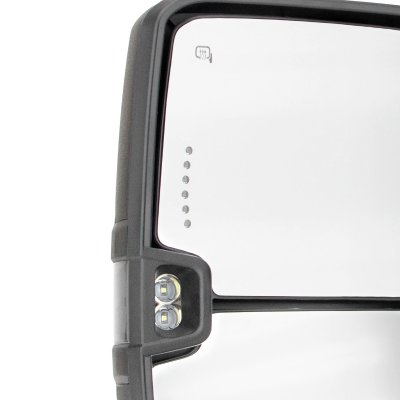 Chevy Silverado 2500 1999-2002 Towing Mirrors Clear LED Lights Power Heated