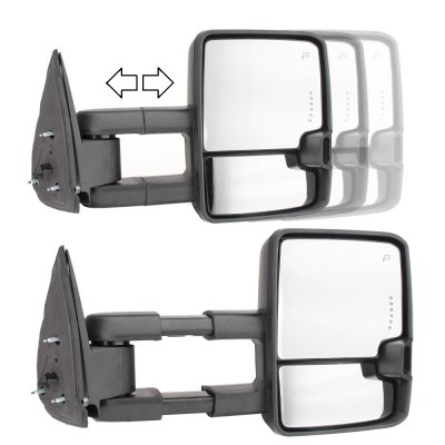 GMC Sierra 1999-2002 Towing Mirrors Clear LED Lights Power Heated