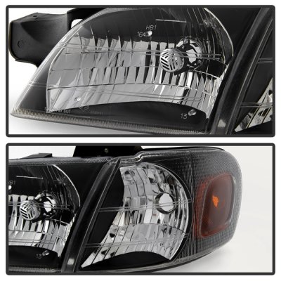 Oldsmobile Silhouette 1997-2004 Black Euro Headlights