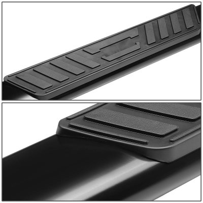 Chevy Silverado 2500HD Extended Cab 2001-2006 Nerf Bars Black 5 Inches Oval