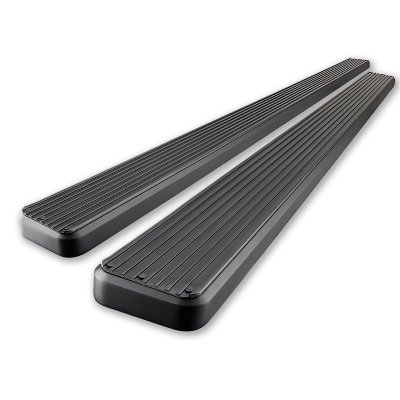 Chevy Silverado 2500HD Extended Cab 2001-2006 iBoard Running Boards Black Aluminum 6 Inches
