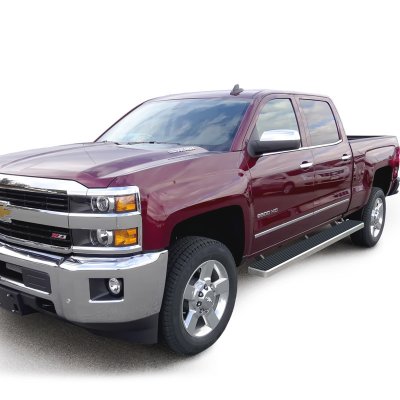 Chevy Silverado 1500 Crew Cab 2014-2017 iBoard Running Boards Aluminum Rocker Mount 6 Inches