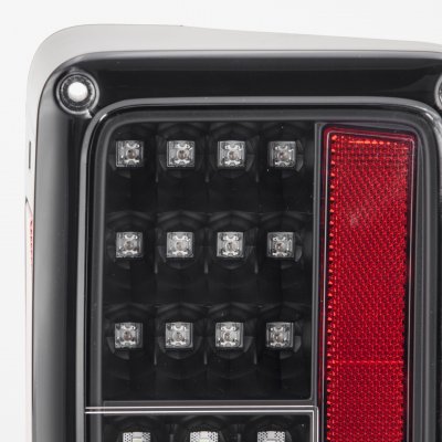 Jeep Wrangler JK 2007-2015 LED Tail Lights Black