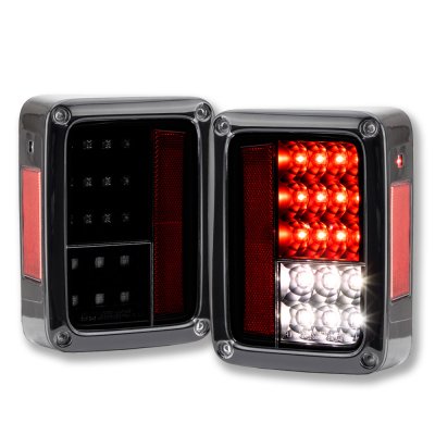 Jeep Wrangler JK 2007-2015 LED Tail Lights Black
