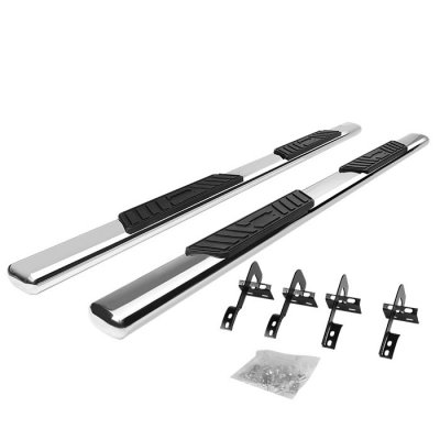 Ford F150 SuperCab 2004-2008 Nerf Bars Stainless 5 Inches Oval