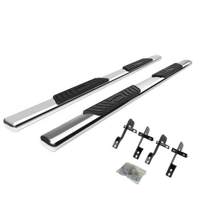 Ford F150 SuperCrew 2001-2003 Nerf Bars Stainless 5 Inches Oval