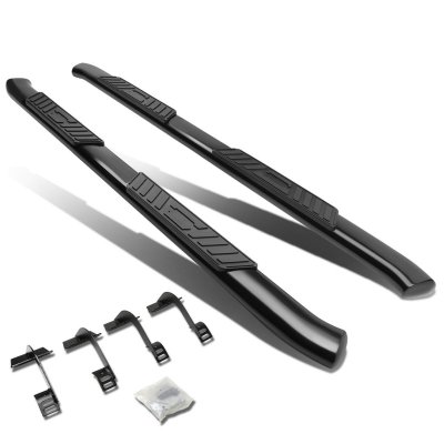 Ford F150 SuperCab 2015-2020 Nerf Bars Curved Black 5 Inches Oval
