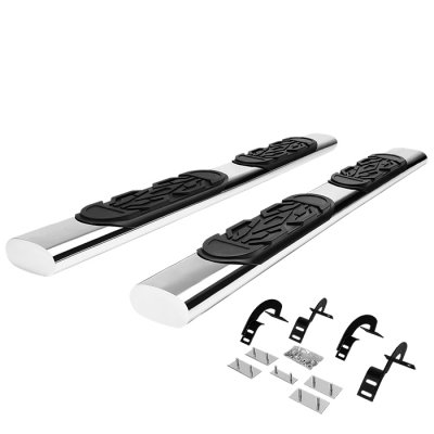 Ford F150 SuperCab 1997-2003 Nerf Bars Stainless 6 Inches Oval