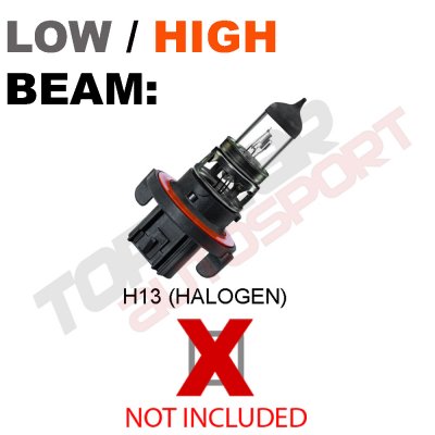 Ford F250 Super Duty 2005-2007 Black Headlights and LED Tail Lights