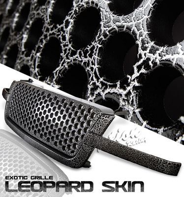 Chevy Silverado 2003-2005 Black Leopard Skin Denali Style Grille