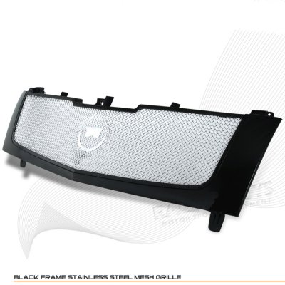 Cadillac Escalade 2002-2006 Black Stainless Steel Mesh Grille