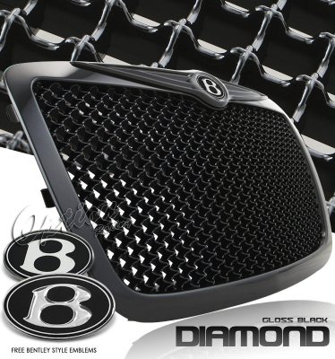 Chrysler 300 2005-2010 Black Mesh Grille with B Emblems