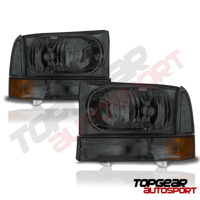 Ford F250 Super Duty 1999-2004 Smoked Headlights and LED Tail Lights