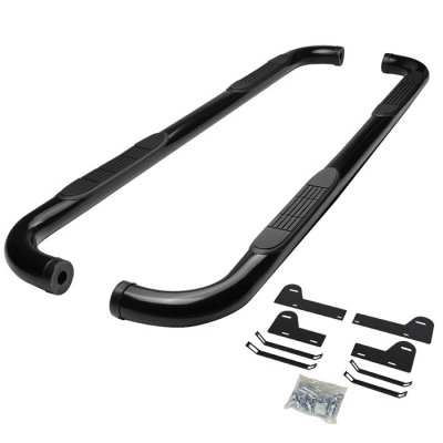Dodge Ram 2500 Mega Cab 2006-2009 Nerf Bars Black 3 Inches