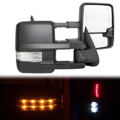 GMC Suburban 1992-1999 Power Towing Mirrors Clear LED Lights