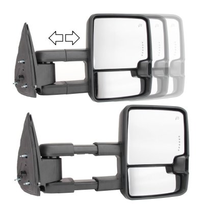 GMC Yukon Denali 1999-2000 Power Towing Mirrors Smoked LED Lights