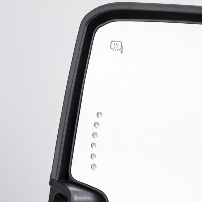 GMC Sierra 2500HD 2001-2002 Chrome Towing Mirrors Clear LED Lights Power Heated