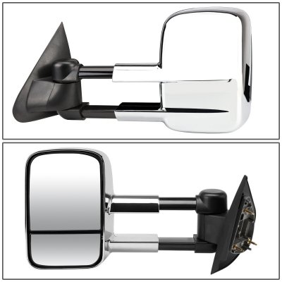 Ford F250 Light Duty 2000-2003 Chrome Towing Mirrors Power