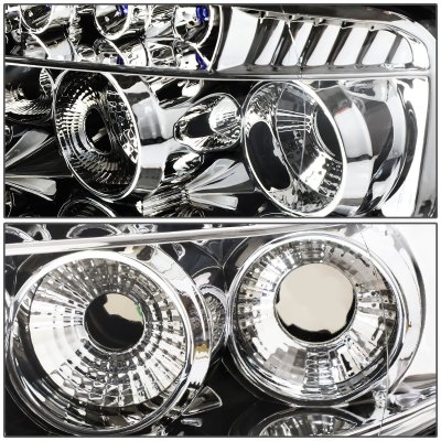 Lexus SC400 1992-1999 Clear Halo Projector Headlights with LED Daytime Running Lights