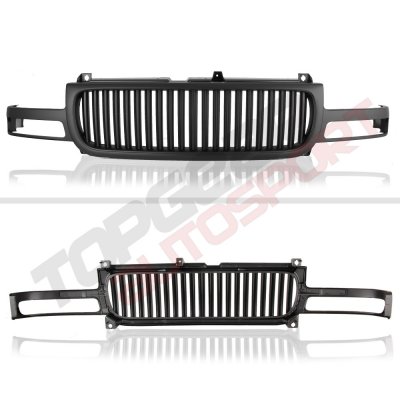 GMC Sierra 1999-2002 Black Vertical Grille