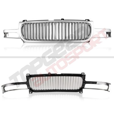 GMC Sierra 1999-2002 Chrome Vertical Grille