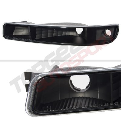 GMC Sierra 1500HD 2005-2006 Black Vertical Grille and Headlights Set