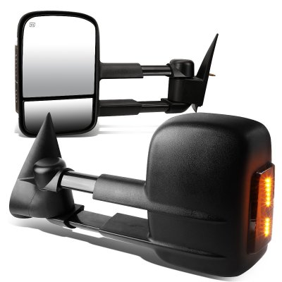 GMC Sierra Denali 2003-2006 Power Heated Towing Mirrors Smoked Turn Signal Lights