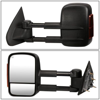 GMC Sierra 2014-2018 Towing Mirrors Power Heated Amber Signal Lights