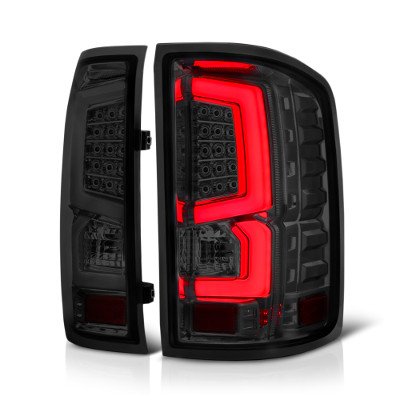 GMC Sierra 2500HD 2015-2019 Smoked Custom LED Tail Lights
