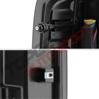 GMC Sierra 2500HD 2015-2019 Smoked Custom LED Tail Lights