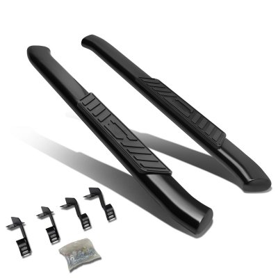 Ford F250 Super Duty Regular Cab 2011-2016 Nerf Bars Curved Black 5 Inches Oval