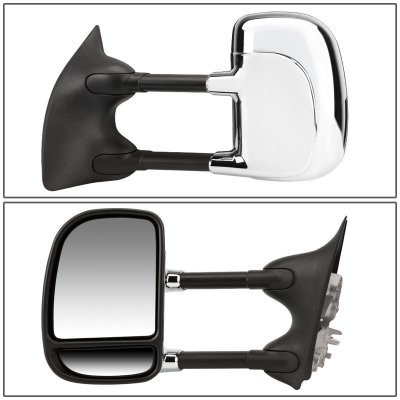 Ford F350 Super Duty 1999-2007 Chrome Towing Mirrors Manual