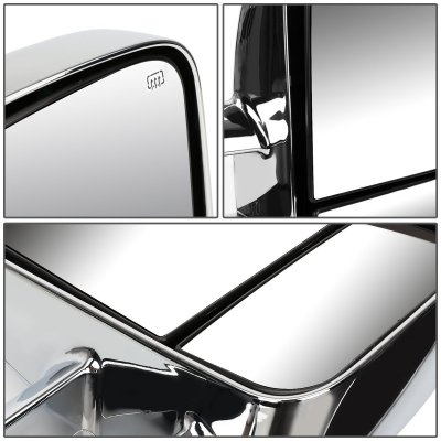 Chevy Silverado 2500HD 2001-2002 Chrome Towing Mirrors Power Heated Smoked LED Signal Lights