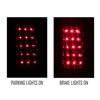 Chevy Blazer 1992-1994 LED Tail Lights Red and Smoked