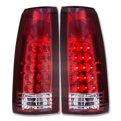 Chevy 2500 Pickup 1988-1998 LED Tail Lights Red and Clear