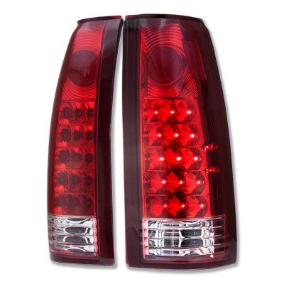 GMC Sierra 1988-1998 LED Tail Lights Red and Clear
