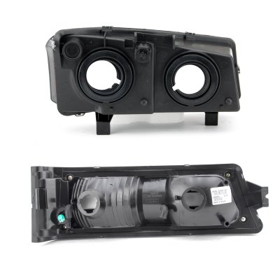 Chevy Silverado 2003-2006 Black Headlights and LED Bumper Lights
