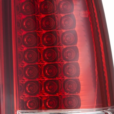 Chevy Silverado 2500 2003-2004 Smoked Headlights and LED Tail Lights Red Clear