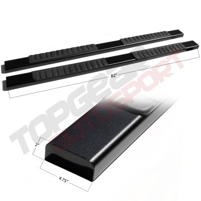 GMC Sierra 1500 Extended Cab 2007-2013 Running Boards Black 5 Inches