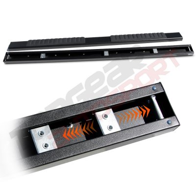 Ford F250 Super Duty SuperCab 2008-2010 Running Boards Black 5 Inches