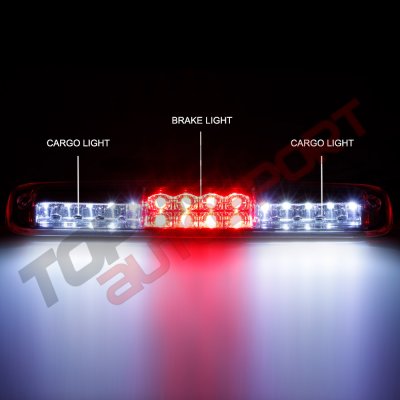 Chevy Silverado 1999-2006 Clear Full LED Third Brake Light with Cargo Light
