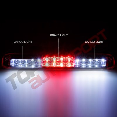 GMC Sierra 1500HD 2001-2006 Smoked Full LED Third Brake Light with Cargo Light