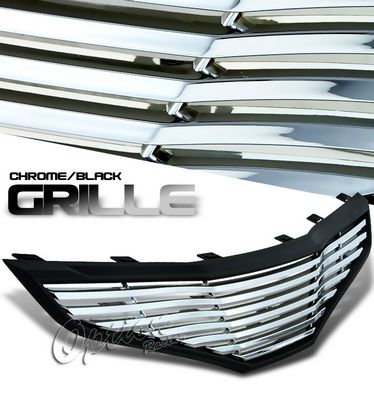 Honda Fit 2009-2010 Black and Chrome Billet Grille
