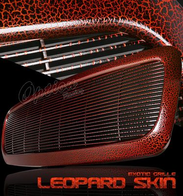 Dodge Durango 1998-2003 Red Leopard Skin Billet Grille