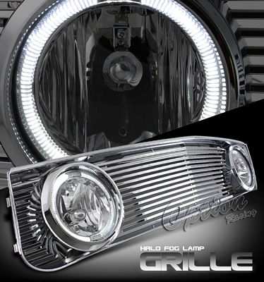 Ford Mustang 2005-2009 Billet Grille and Halo Fog Lights Combo Kit