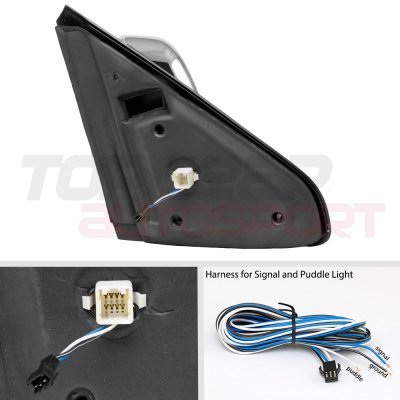 Dodge Ram 1500 2002-2008 Chrome Power Heated Towing Mirrors Signal Lights