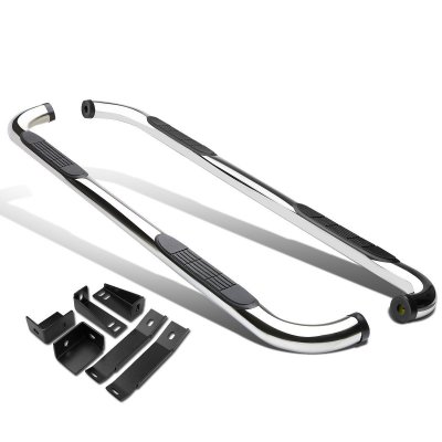 Chevy Silverado 2500HD Crew Cab 2001-2006 Nerf Bars Stainless Steel