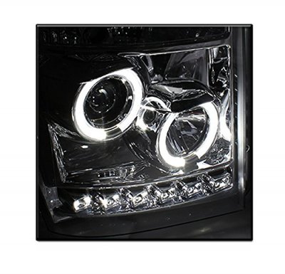 Ford F450 Super Duty 2011-2016 Clear CCFL Halo Projector Headlights LED