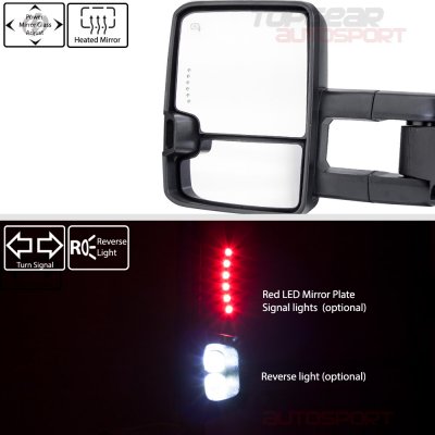 GMC Yukon 2003-2006 Towing Mirrors Clear LED DRL Power Heated